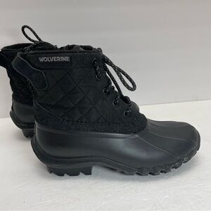 Wolverine Torrent Quilted Duck Boots Woman’s Size 7 black